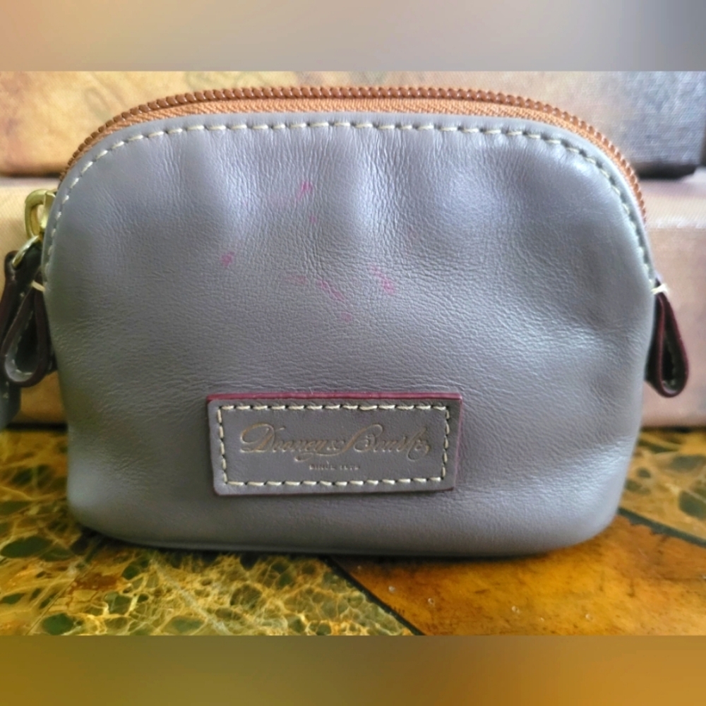 Dooney & Bourke Gray Leather Pouch